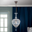 Lustra clasica semicristale 1xE27/60W, Arila HL 6-1498/1 Antik/Kristall Orion